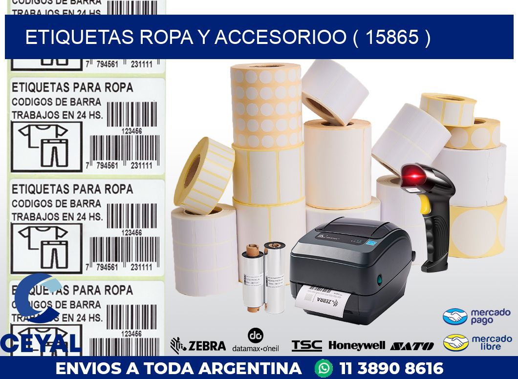 ETIQUETAS ROPA Y ACCESORIOO ( 15865 )