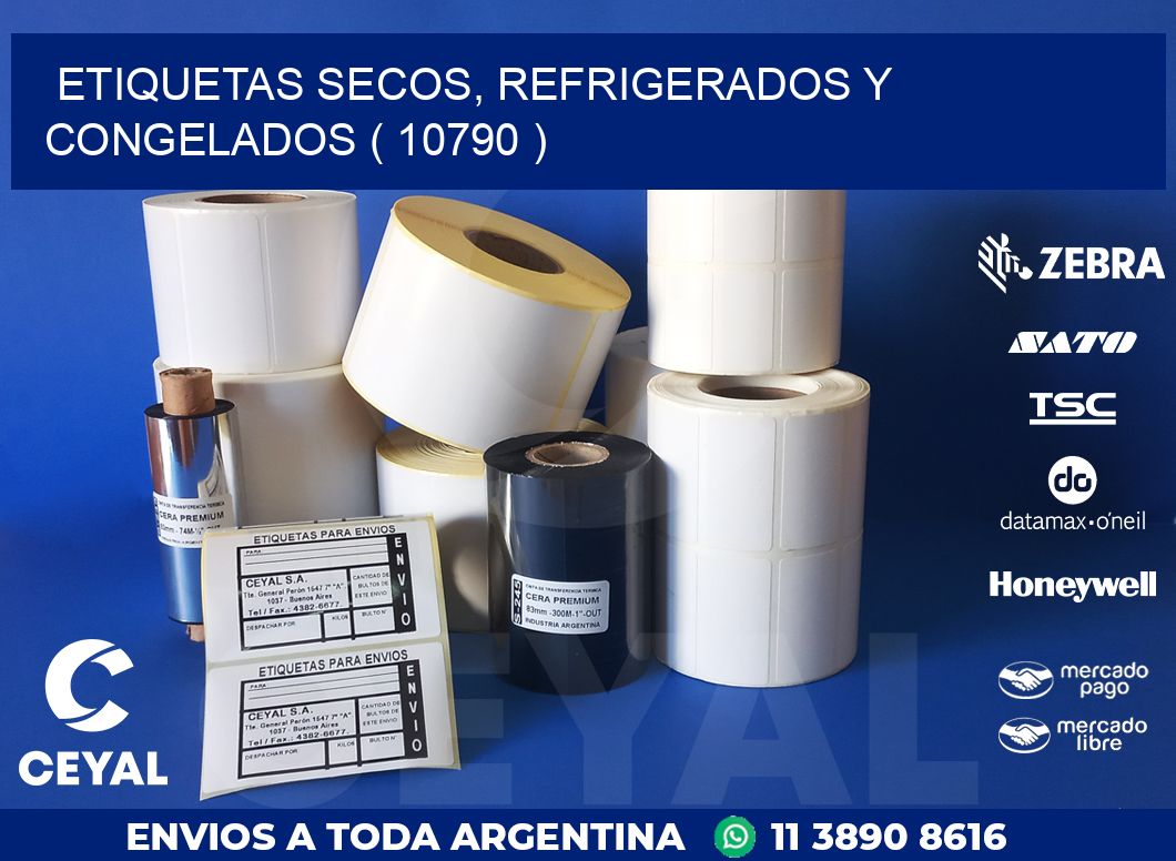 ETIQUETAS SECOS, REFRIGERADOS Y CONGELADOS ( 10790 )