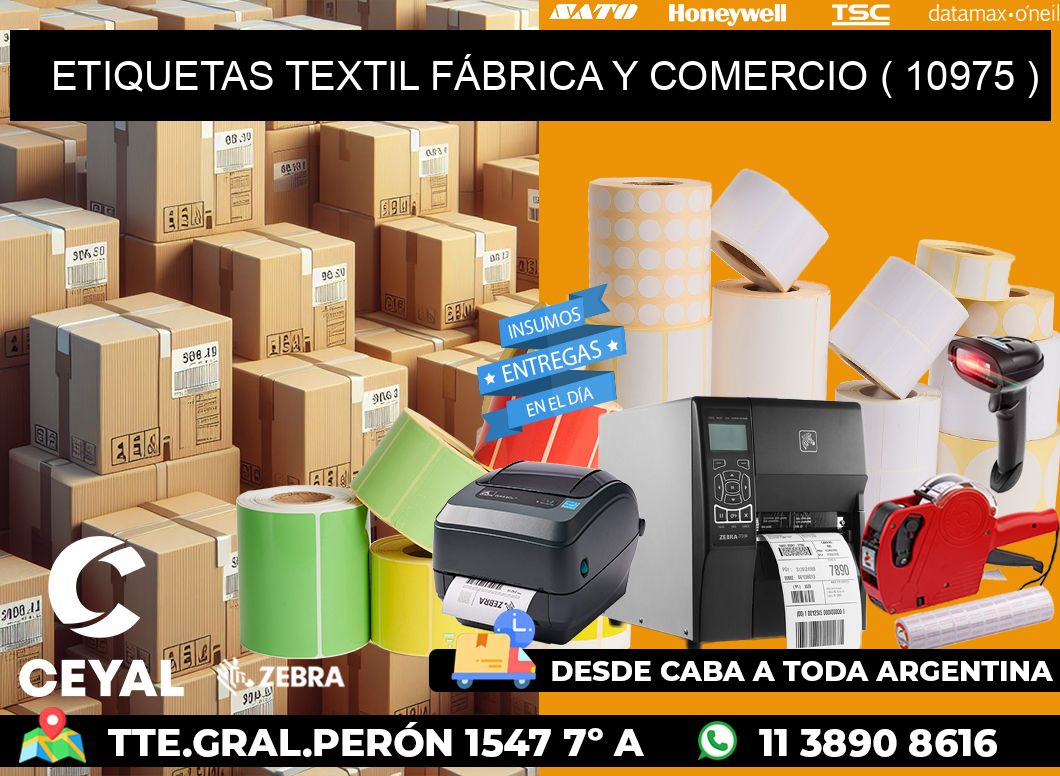 ETIQUETAS TEXTIL FÁBRICA Y COMERCIO ( 10975 )