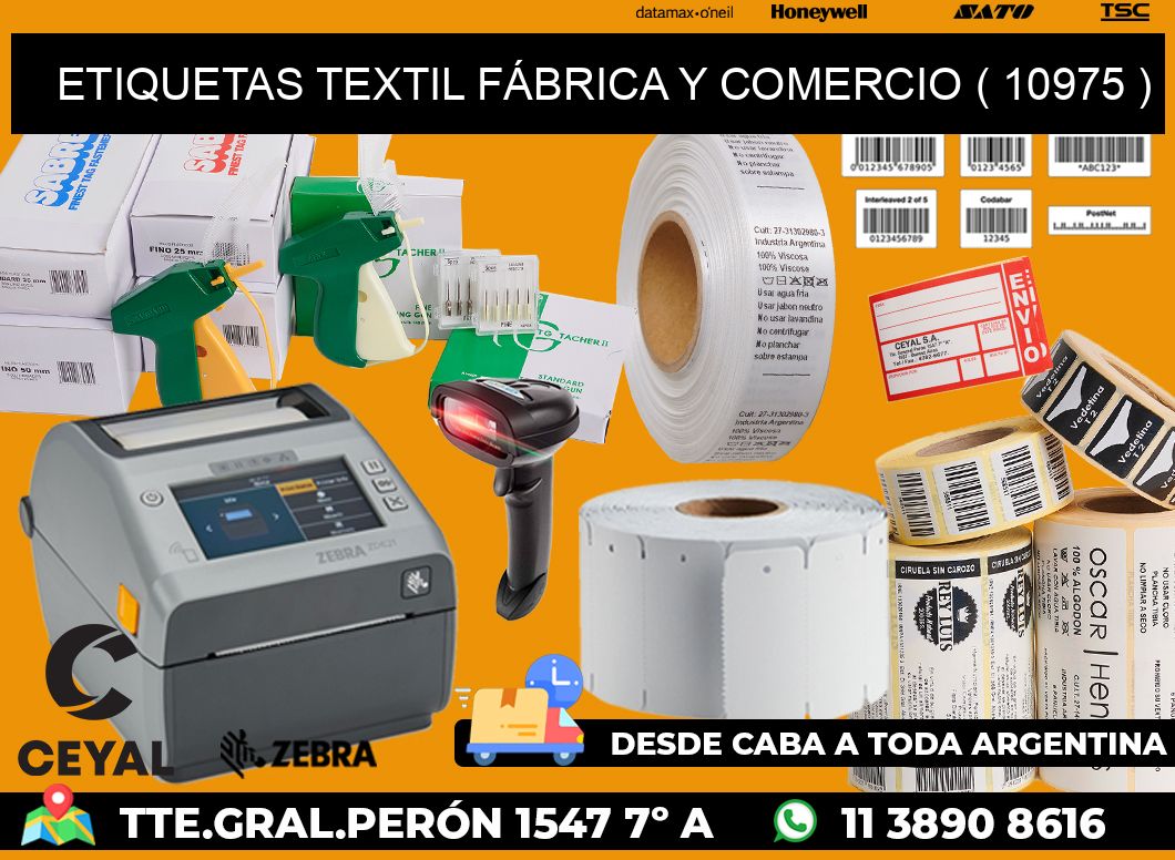 ETIQUETAS TEXTIL FÁBRICA Y COMERCIO ( 10975 )