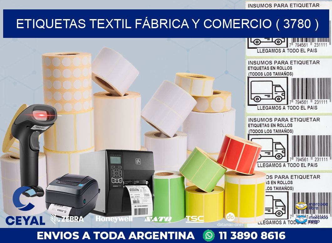 ETIQUETAS TEXTIL FÁBRICA Y COMERCIO ( 3780 )