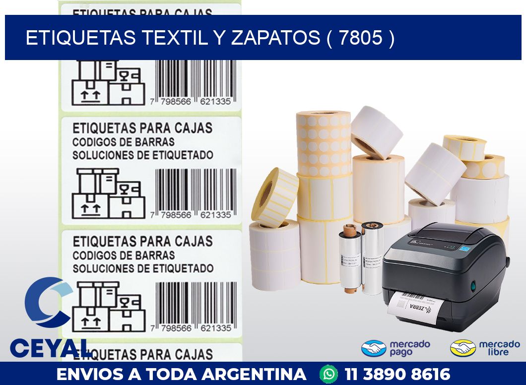 ETIQUETAS TEXTIL Y ZAPATOS ( 7805 )