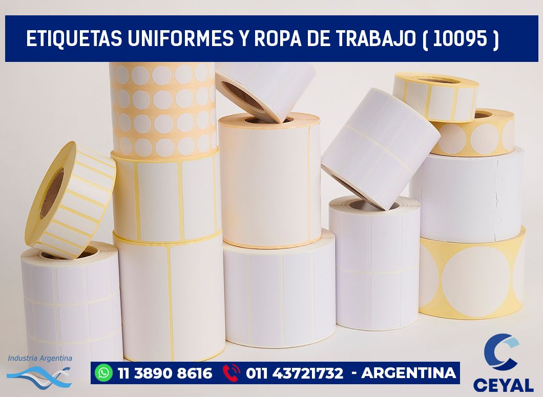 ETIQUETAS UNIFORMES Y ROPA DE TRABAJO ( 10095 )