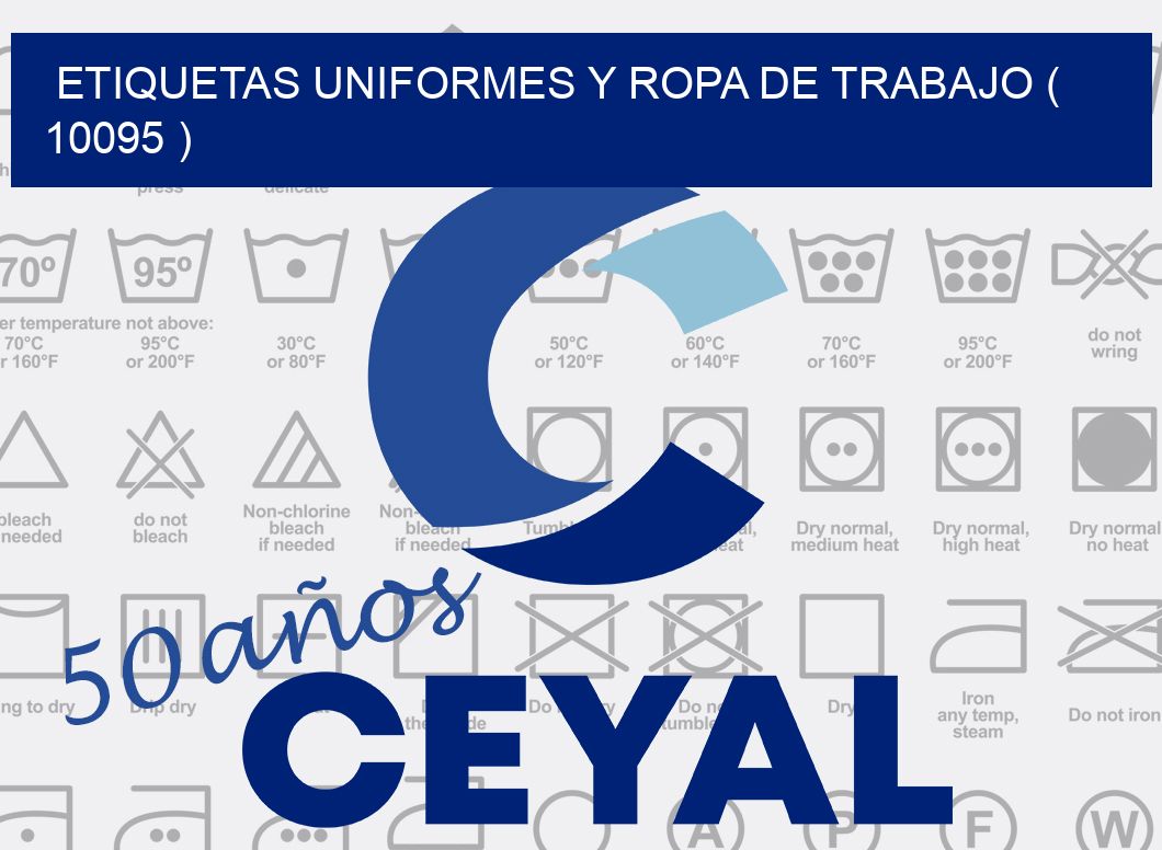 ETIQUETAS UNIFORMES Y ROPA DE TRABAJO ( 10095 )