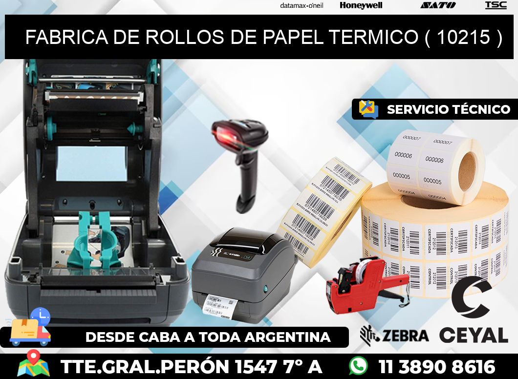 FABRICA DE ROLLOS DE PAPEL TERMICO ( 10215 )