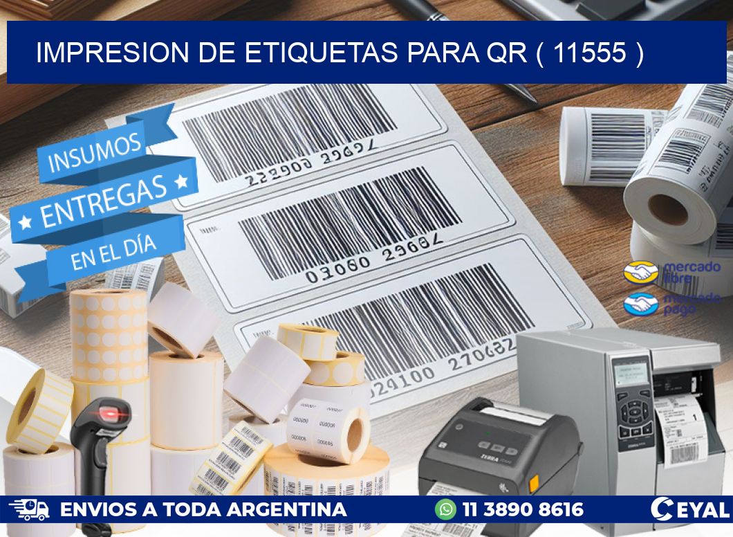 IMPRESION DE ETIQUETAS PARA QR ( 11555 )