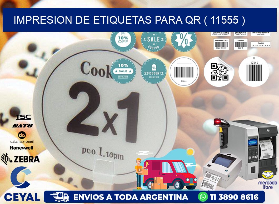 IMPRESION DE ETIQUETAS PARA QR ( 11555 )