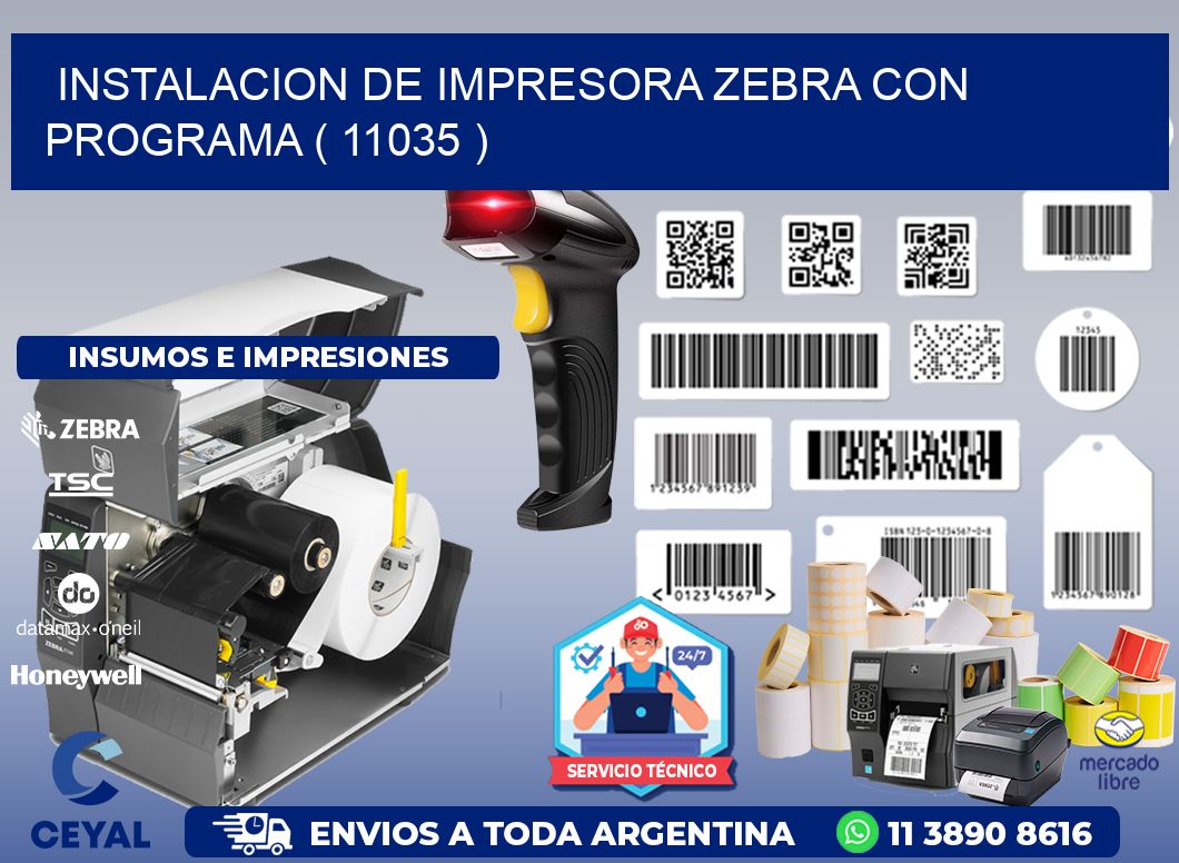 INSTALACION DE IMPRESORA ZEBRA CON PROGRAMA ( 11035 )