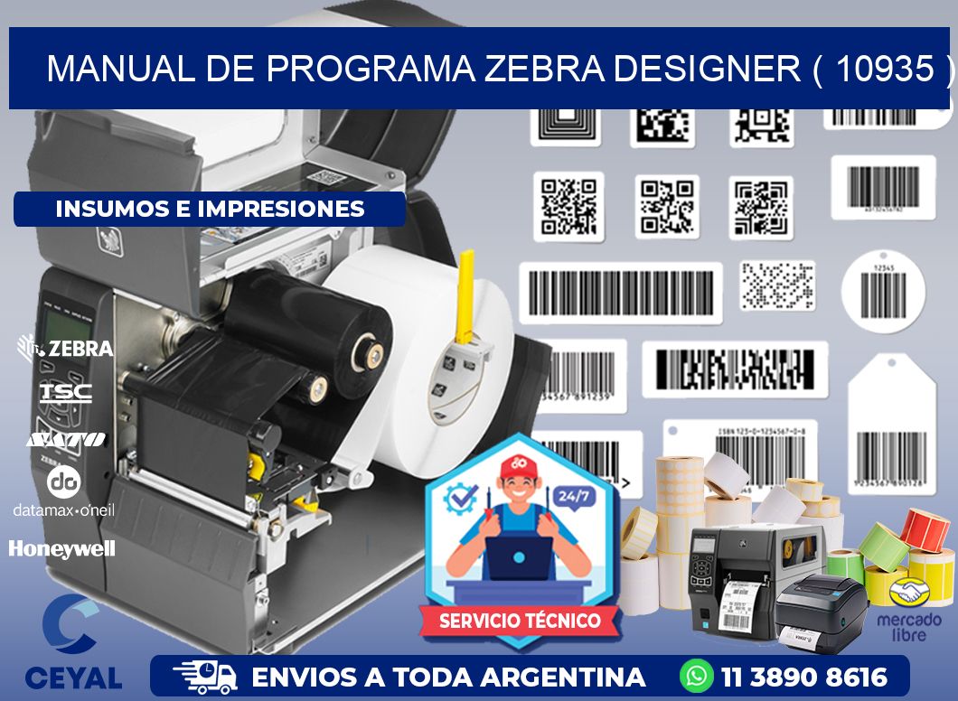 MANUAL DE PROGRAMA ZEBRA DESIGNER ( 10935 )