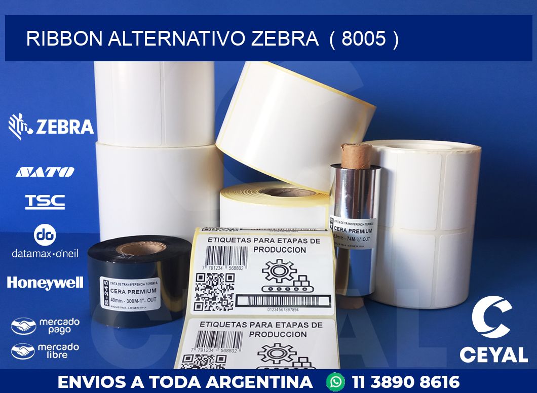 RIBBON ALTERNATIVO ZEBRA  ( 8005 )