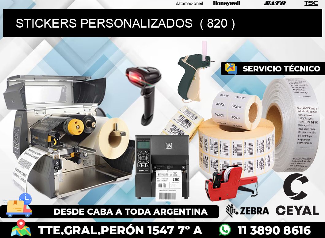 STICKERS PERSONALIZADOS  ( 820 )