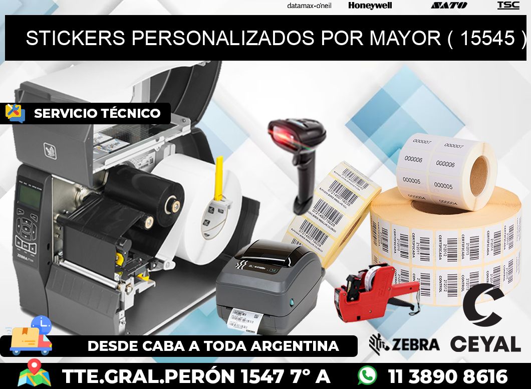 STICKERS PERSONALIZADOS POR MAYOR ( 15545 )