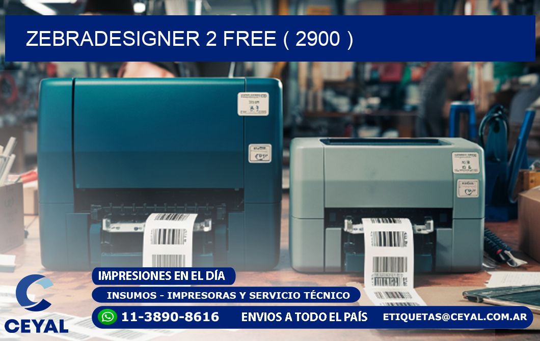 ZEBRADESIGNER 2 FREE ( 2900 )