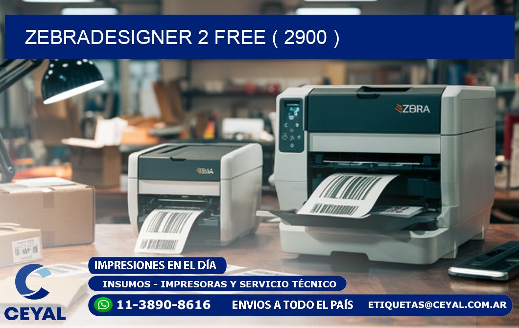 ZEBRADESIGNER 2 FREE ( 2900 )