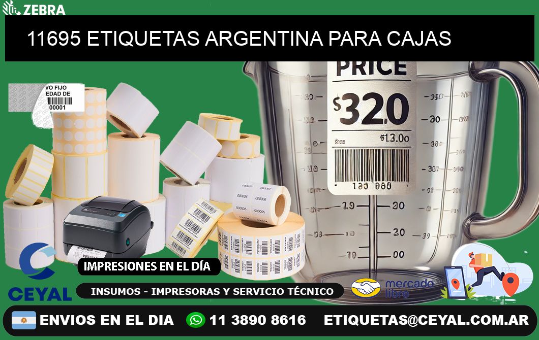 11695 ETIQUETAS ARGENTINA PARA CAJAS