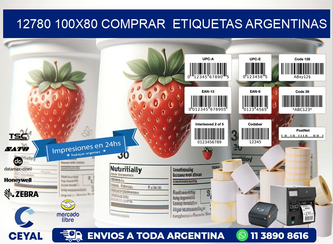 12780 100X80 COMPRAR  ETIQUETAS ARGENTINAS