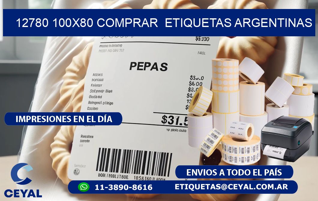 12780 100X80 COMPRAR  ETIQUETAS ARGENTINAS