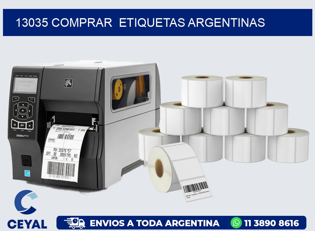 13035 COMPRAR  ETIQUETAS ARGENTINAS