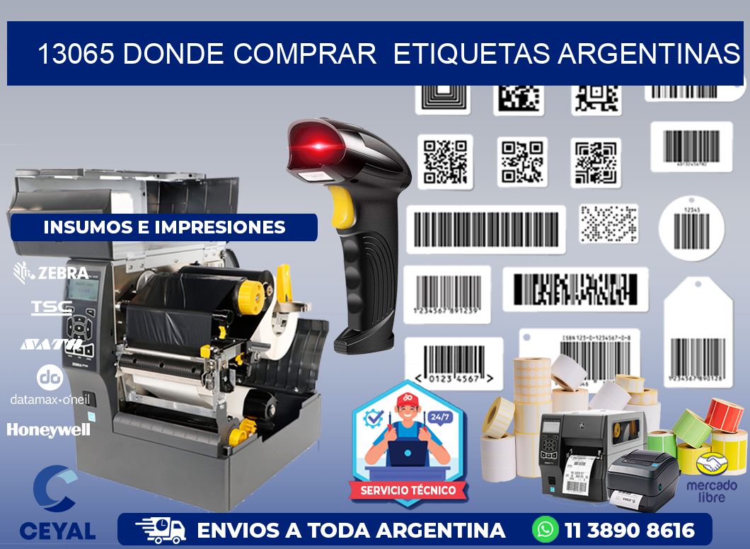 13065 DONDE COMPRAR  ETIQUETAS ARGENTINAS