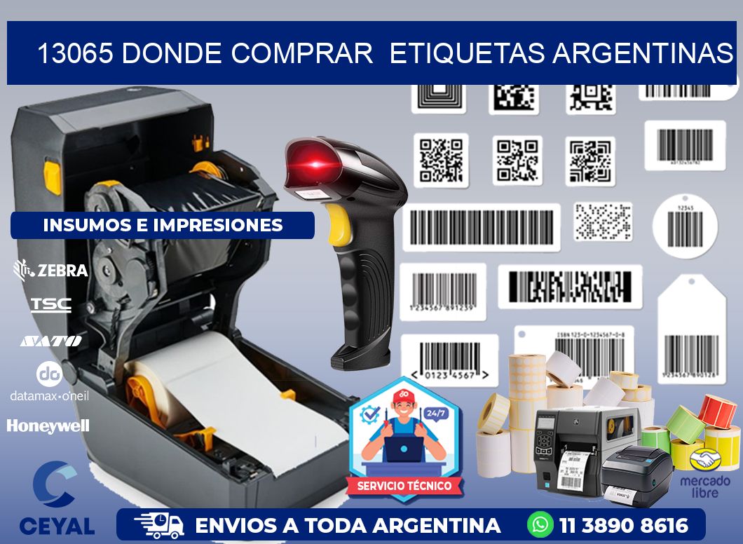 13065 DONDE COMPRAR  ETIQUETAS ARGENTINAS