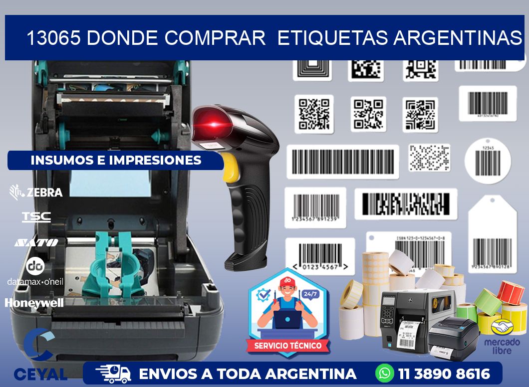 13065 DONDE COMPRAR  ETIQUETAS ARGENTINAS