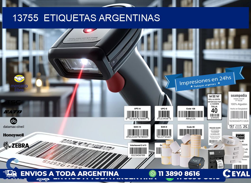 13755  ETIQUETAS ARGENTINAS