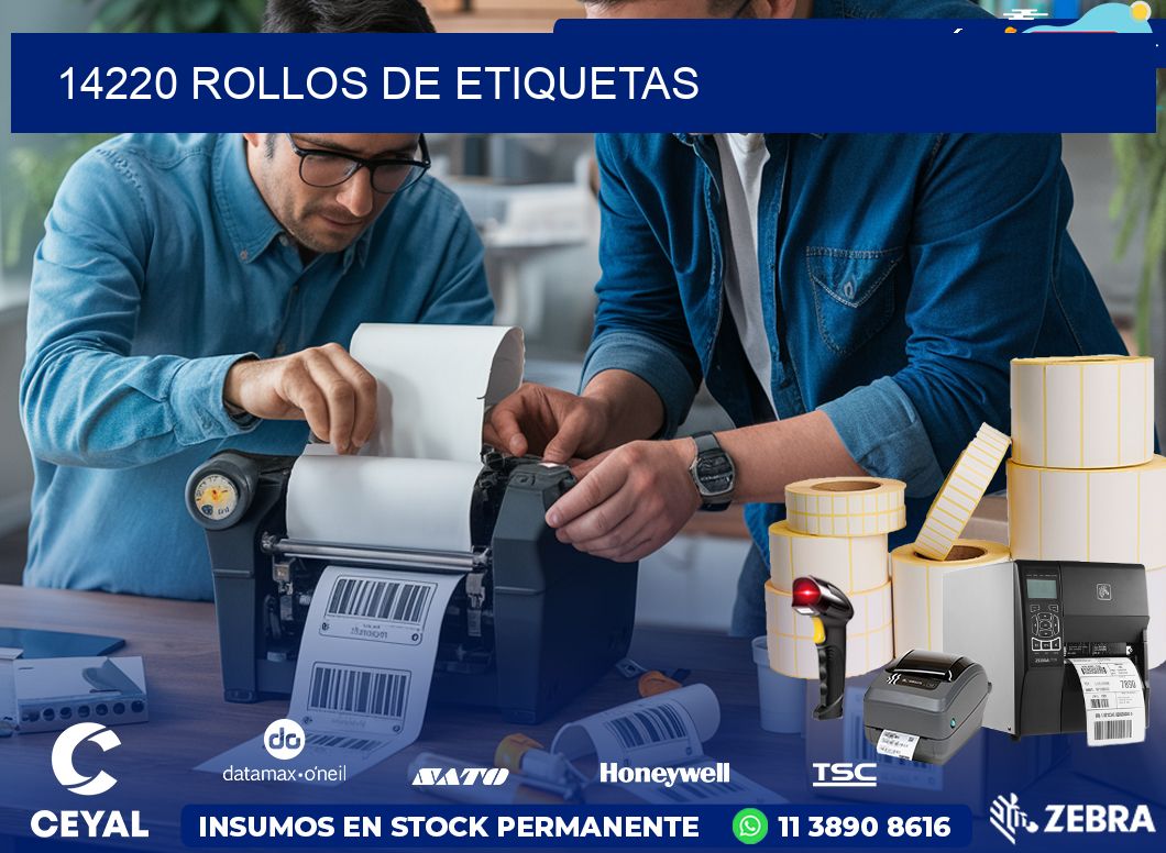 14220 ROLLOS DE ETIQUETAS