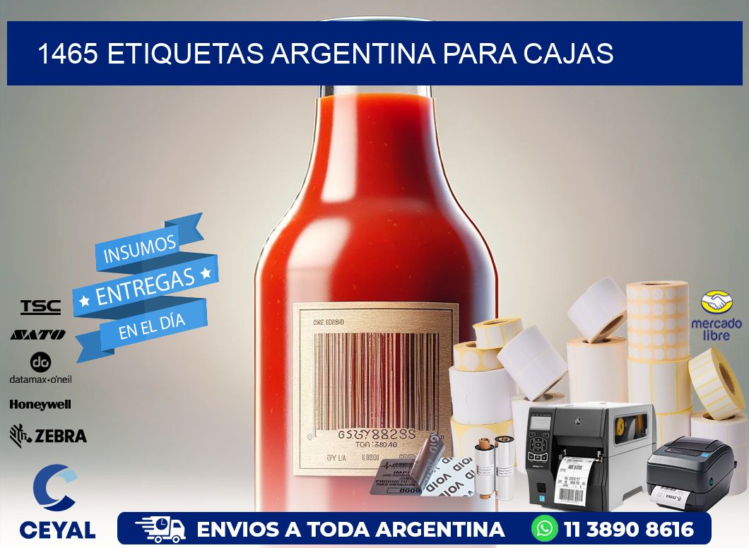 1465 ETIQUETAS ARGENTINA PARA CAJAS