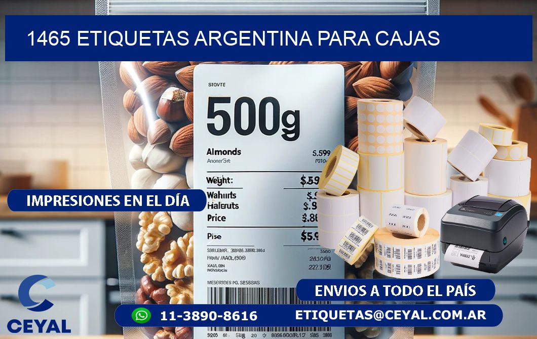 1465 ETIQUETAS ARGENTINA PARA CAJAS