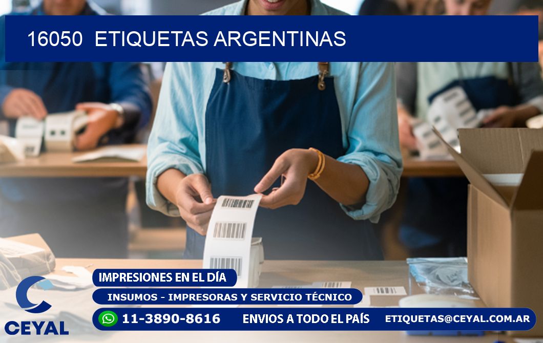 16050  ETIQUETAS ARGENTINAS