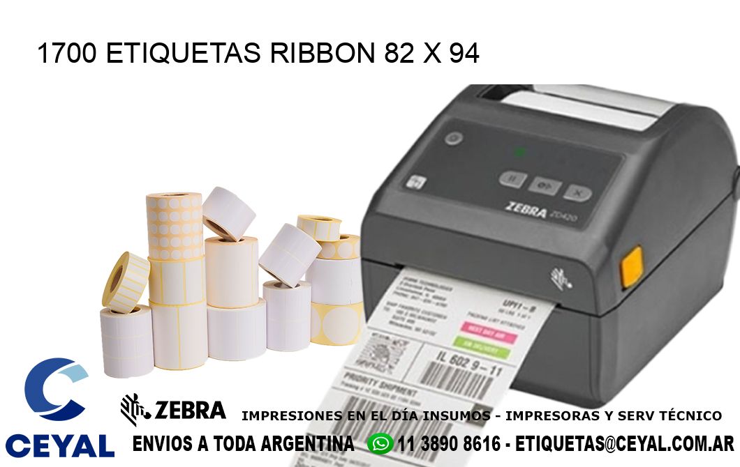 1700 ETIQUETAS RIBBON 82 x 94