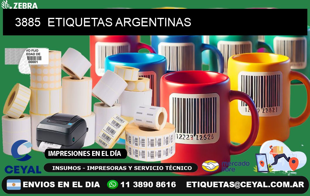 3885  ETIQUETAS ARGENTINAS