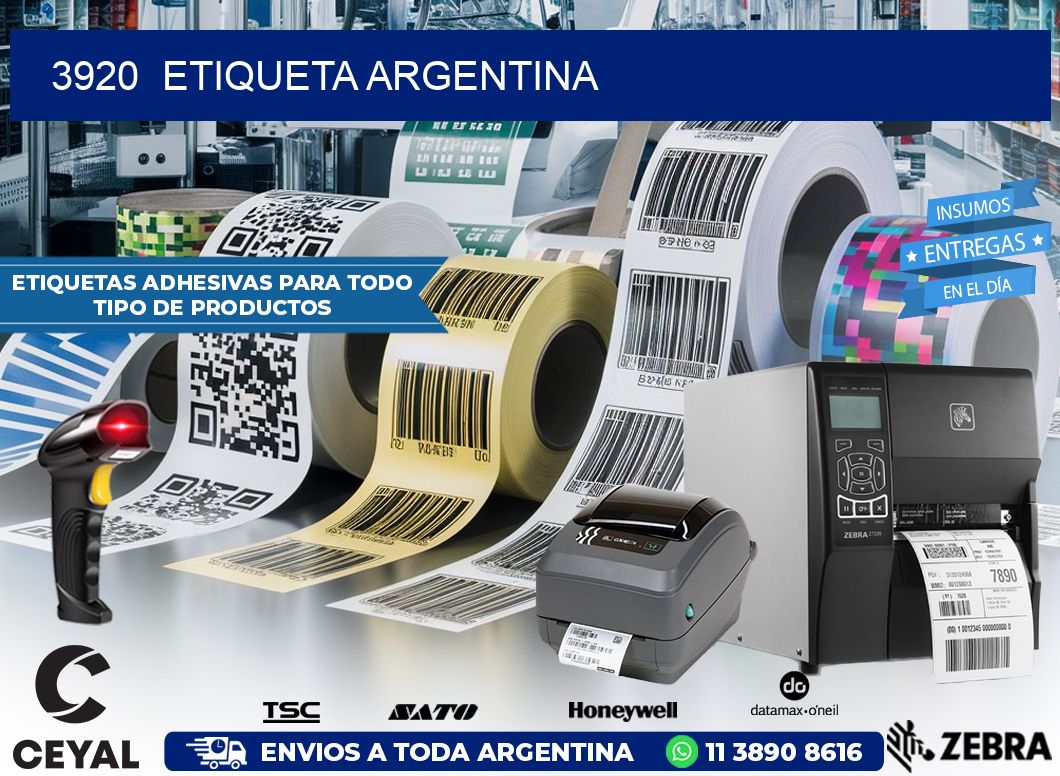 3920  ETIQUETA ARGENTINA