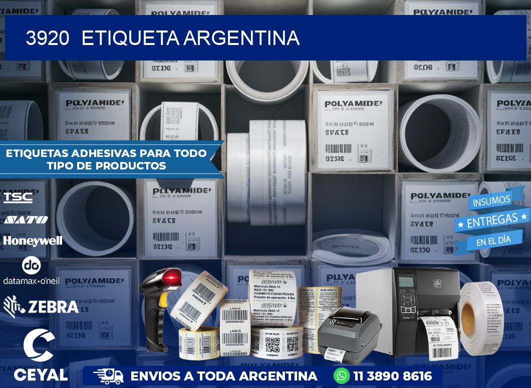 3920  ETIQUETA ARGENTINA