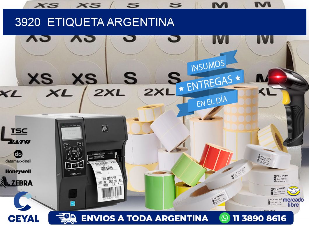 3920  ETIQUETA ARGENTINA