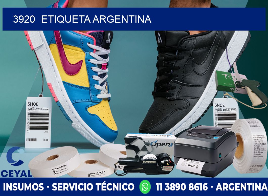 3920  ETIQUETA ARGENTINA