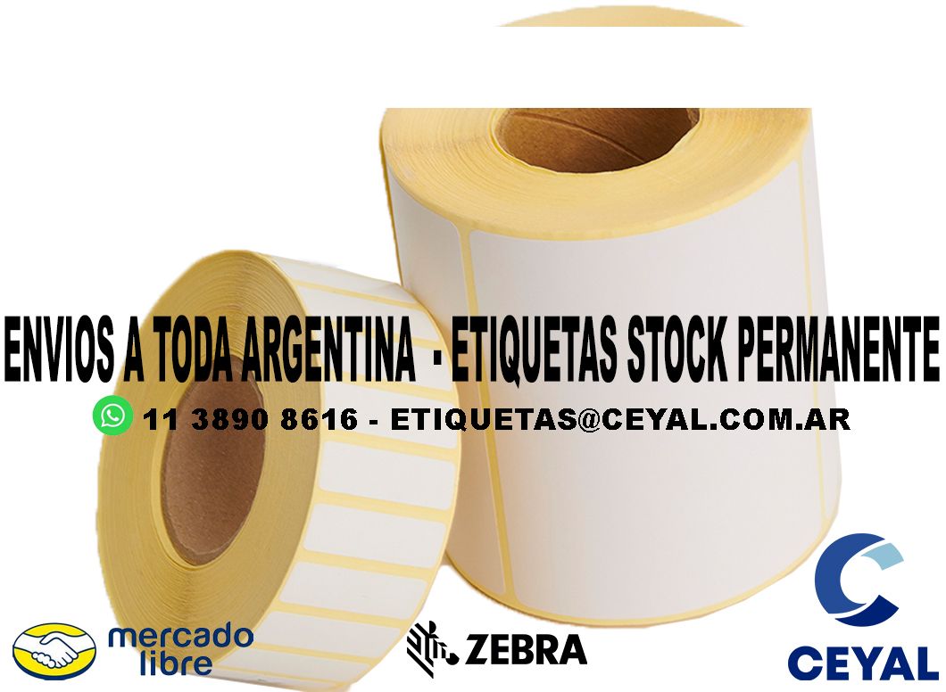 400 ETIQUETAS PEGATINA 80 x 58