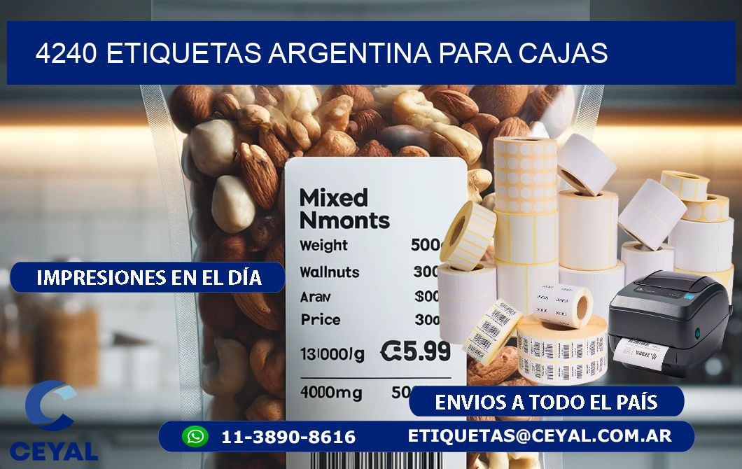 4240 ETIQUETAS ARGENTINA PARA CAJAS