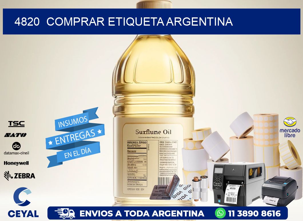 4820  COMPRAR ETIQUETA ARGENTINA