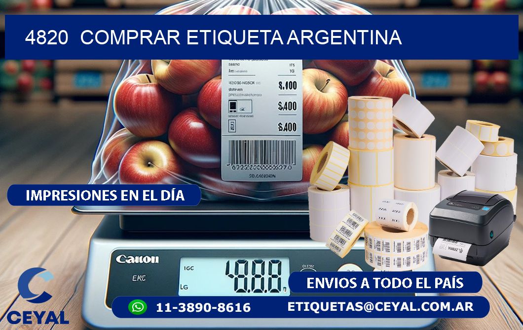 4820  COMPRAR ETIQUETA ARGENTINA