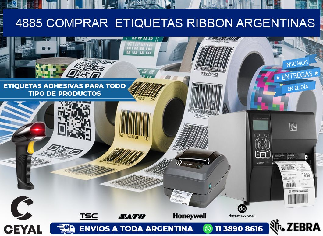 4885 COMPRAR  ETIQUETAS RIBBON ARGENTINAS