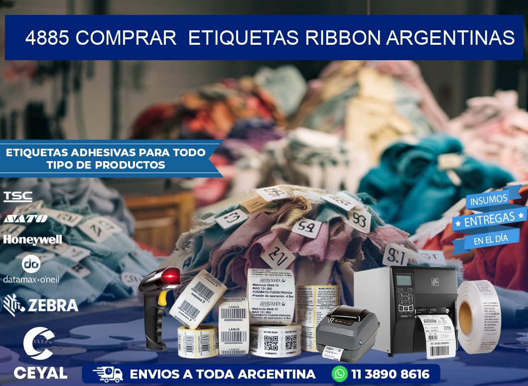 4885 COMPRAR  ETIQUETAS RIBBON ARGENTINAS