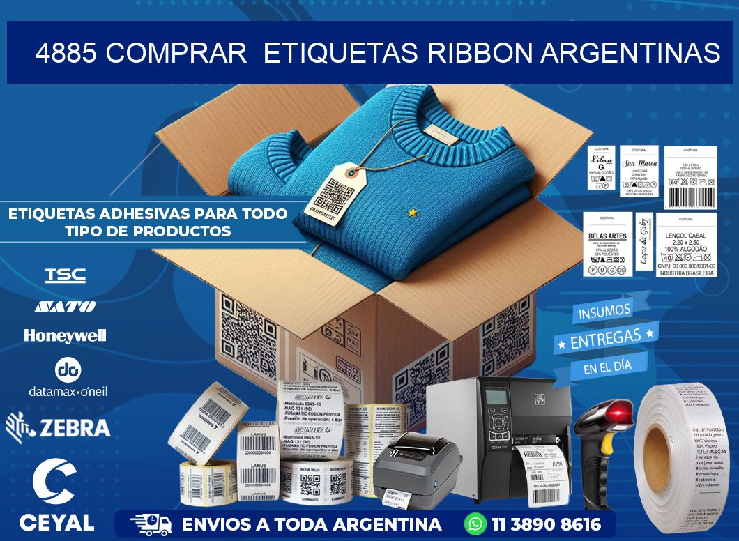 4885 COMPRAR  ETIQUETAS RIBBON ARGENTINAS