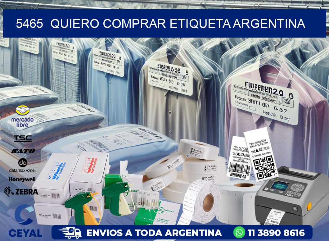 5465  QUIERO COMPRAR ETIQUETA ARGENTINA