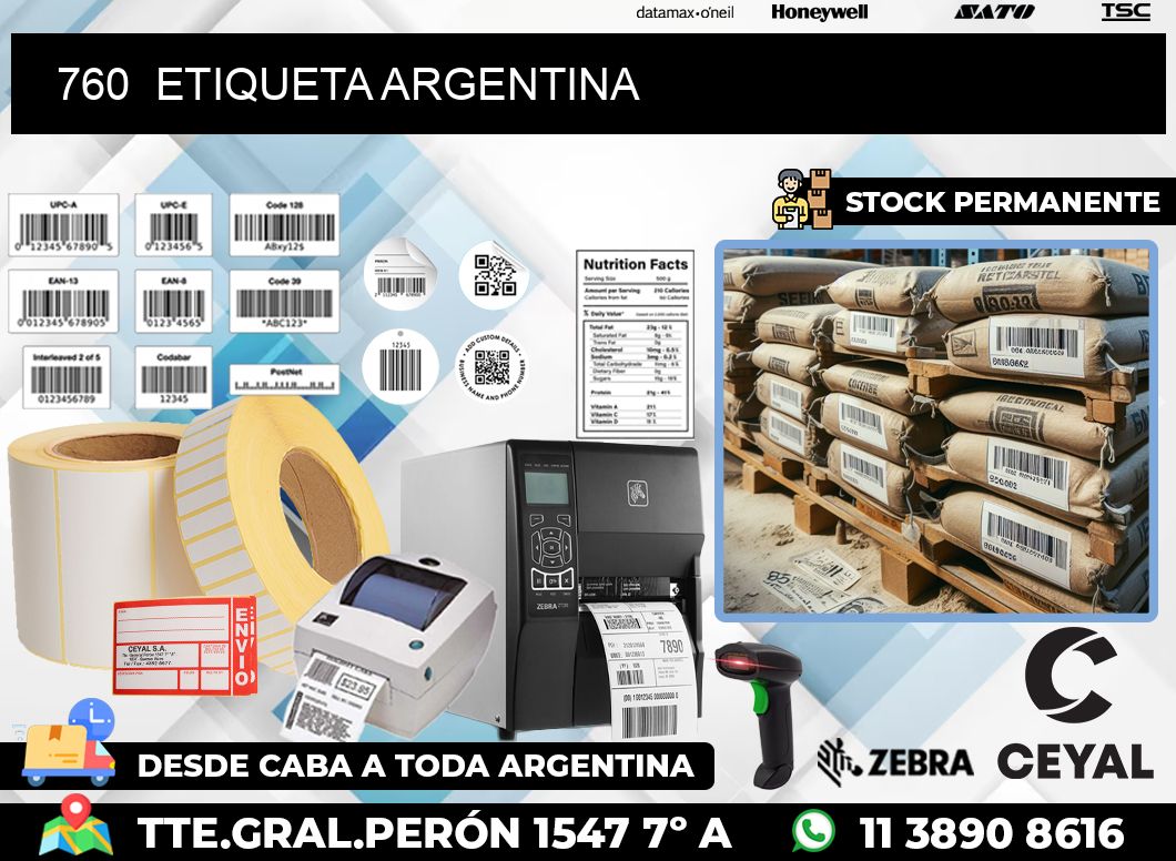 760  ETIQUETA ARGENTINA