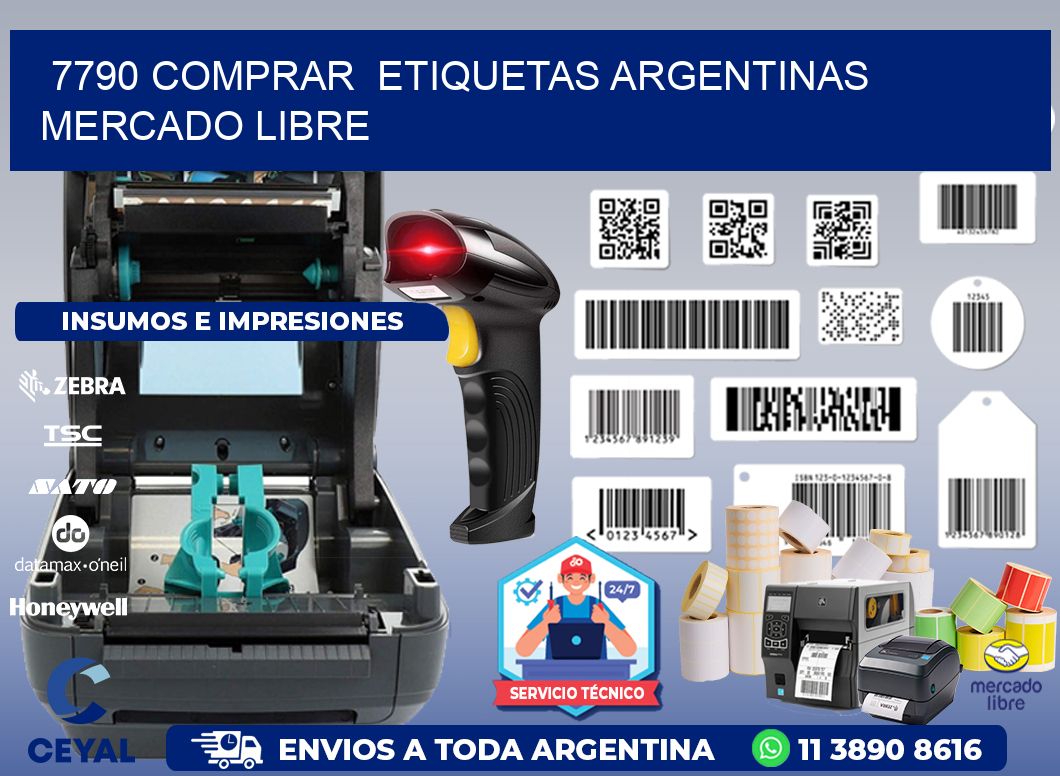 7790 COMPRAR  ETIQUETAS ARGENTINAS MERCADO LIBRE