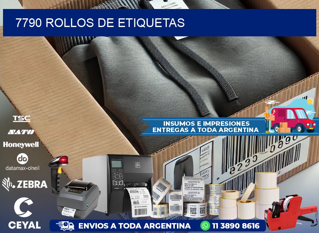 7790 ROLLOS DE ETIQUETAS