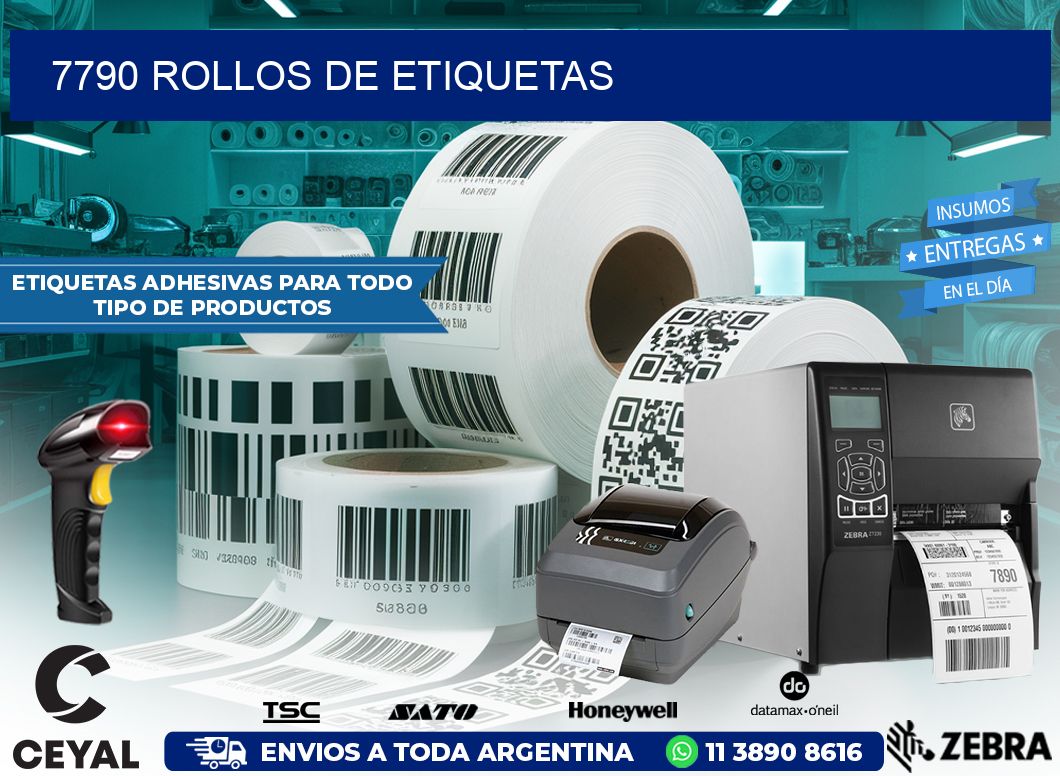 7790 ROLLOS DE ETIQUETAS