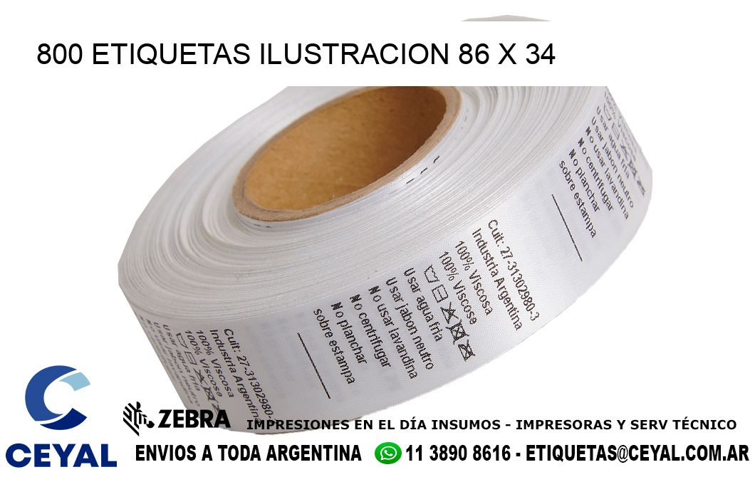 800 ETIQUETAS ILUSTRACION 86 x 34