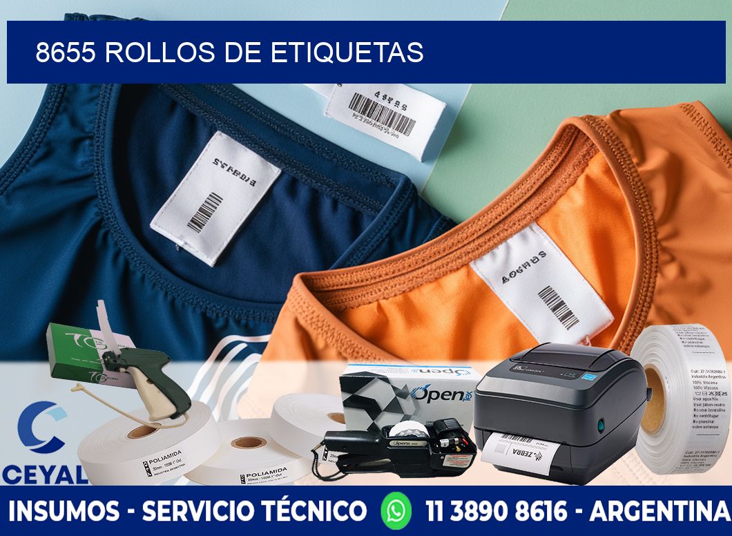 8655 ROLLOS DE ETIQUETAS